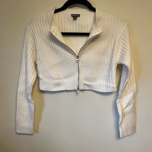 Wild Fable Cream Ribbed Crop Top size XXS